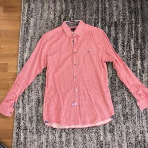 Ted Baker Red Print Button down Shirt